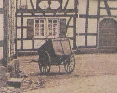 Postkarren vor Kaiserlichem Postamt