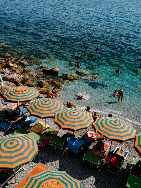We love the parasols of Monterosso's beaches
