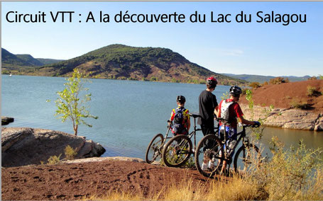 Circuit VTT au Lac du Salagou Tour du Lac VTT et VTT électrique VAE Location vélo Languedoc Roussillon Hérault Occitanie