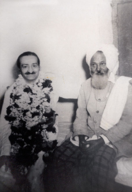 Meher Baba with Ali Shah. Photo courtesy of Dennis Schlaen