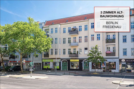 Verkaufte 3-Zimmer-Altbauwohnung in Berlin-Friedenau in zentraler Lage mit klassischer Fassade