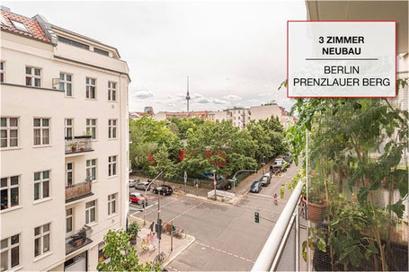 Verkaufte 3-Zimmer-Neubauwohnung in Berlin-Prenzlauer Berg mit Blick zum Fernsehturm