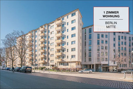 1-Zimmer-Wohnung in Berlin-Mitte in gepflegtem Wohnhaus mit Balkonen und urbaner Straßenlage
