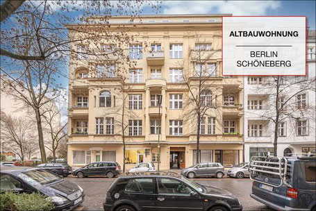 Verkaufte Altbauwohnung in Berlin-Schöneberg mit repräsentativer Fassade und klassischem Wohnhaus