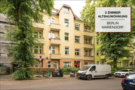 Verkaufte 2-Zimmer-Altbauwohnung in Berlin-Mariendorf in klassischem Wohnhaus mit grüner Umgebung