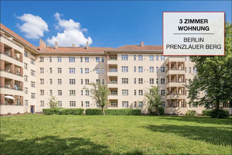 3-Zimmer-Wohnung kaufen in Berlin-Prenzlauer Berg mit Balkon