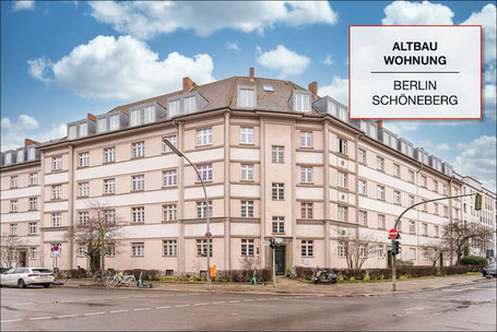 Verkaufte Altbauwohnung in Berlin-Schöneberg in gepflegtem Eckhaus mit klassischer Architektur