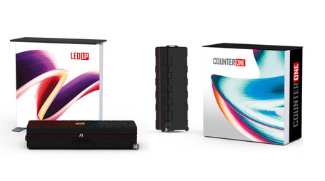 LEDUP-Leuchtcounter Mobile Messetheken mit integrierter LED-Beleuchtung