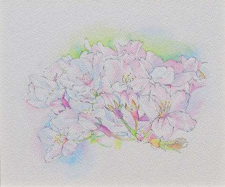 「春の日」2010年(135×160)紙・水彩