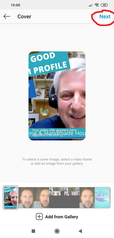 Instagram video posting