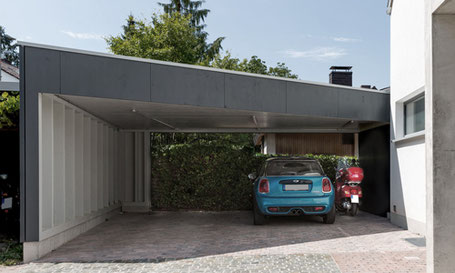 Carport T. Freiburg Schwarzwald storz.architektur Holzbau