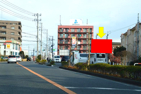 尻手黒川道路・「末吉橋」交差点手前