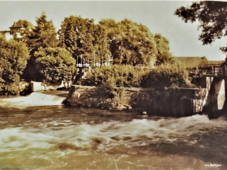 Zusammenfluss von Kolk- und Mühlenaue  (heutige Stadtpark)