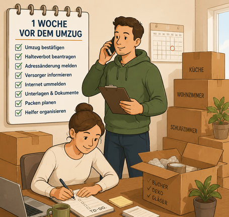 Vorbereitung für Umzug in Wien und Beauftragung vom Umzugsfirma Wien