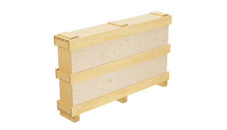 Vollwandholzkisten mit/ ohne Rahmenkonstruktion, Draufsicht © Weck-Holz GmbH Leonberg, Oberpfalz