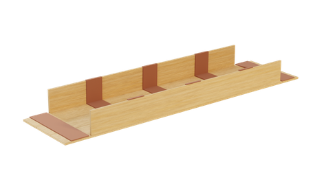 Individuelle Speziallösung Endklappen, offen © Weck-Holz GmbH Leonberg, Oberpfalz