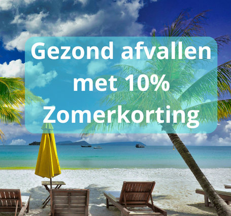 Afvallen met gezond eten, met 10% korting in de zomer