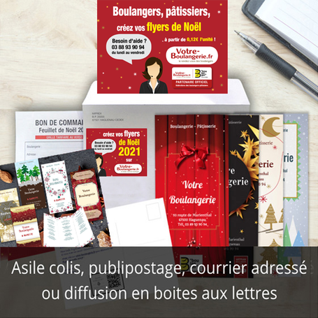 asile colis, publipostage, courrier adressé ou diffusion en boites aux lettres