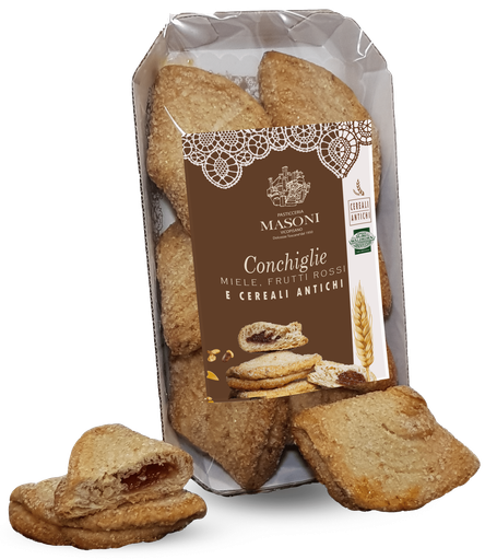 VENDITA ONLINE PRODOTTI TOSCANI ARTIGINALI - CONCHIGLIE MIELE, FRUTTI ROSSI E CEREALI ANTICHI - Pasticceria Masoni Vicopisano 
