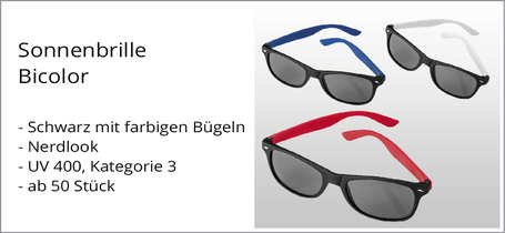 Sonnenbrille Sonderaktion günstig mit Logo bedruckt