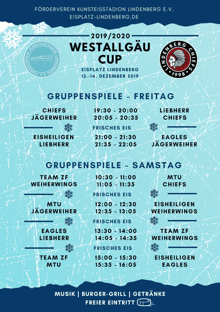Spielplan Gruppenphase Westallgäu Cup 2019/2020