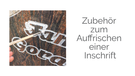 Farbe Stein Naturstein Grabinschrift Schrift ausstreichen