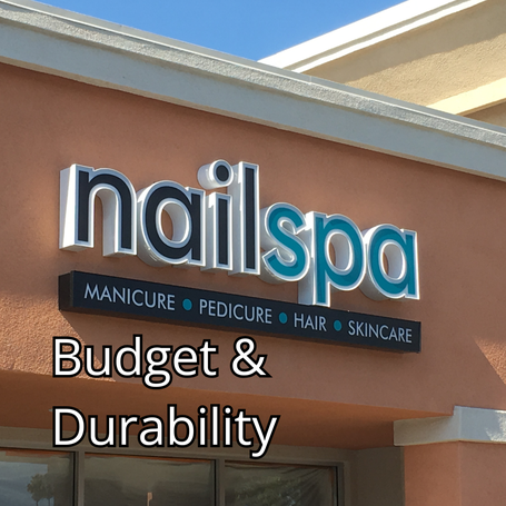 Budget & Durability when Choosing the Right Sign