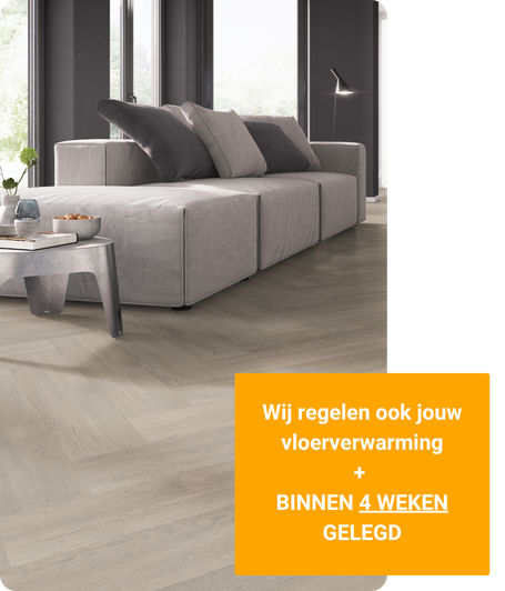 PVC met vloerverwarming bij 1 partij
