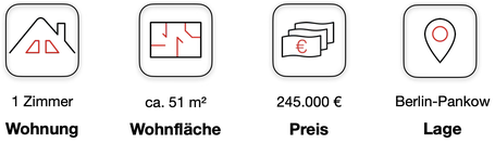 Wohnung kaufen Pankow: Bezugsfreies Loft-Apartment mit Galerie, Balkon und inkl. Pkw Stellplatz