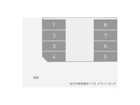 金沢市駅西新町,駐車場