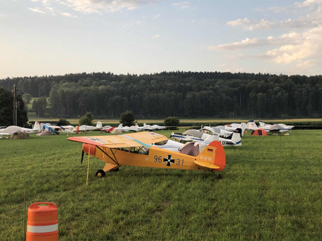 Camping under the wing