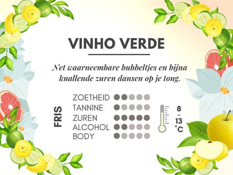 Smaak vinho verde