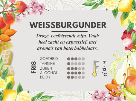 Duitse wijnsoorten #6 Weissburgunder smaakprofiel