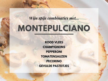 Montepulciano wijn spijs combinaties