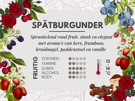 Duitse wijnsoorten #2 Spatburgunder smaakprofiel