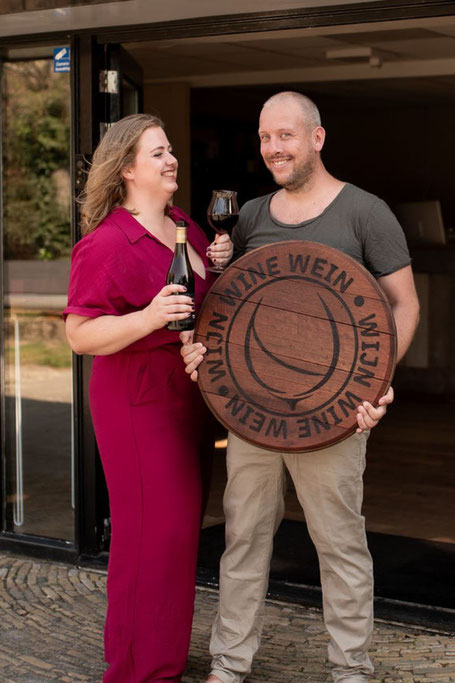 Kim en Pieter bij Wijn Wine Wein