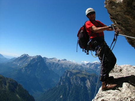 un passaggio della ferrata Costantini