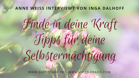 Bildhintergrund wilde Rosen "Anne Weiß interviewt von Inga Dalhoff"