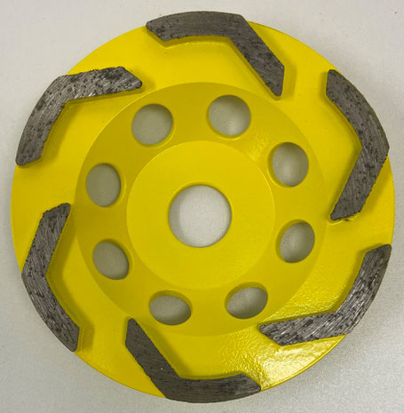 コンクリート研磨用ディスクグラインダー向けメタルカップ - 床 コンクリート研磨用ディスクグラインダー向けメタルカップ - 床