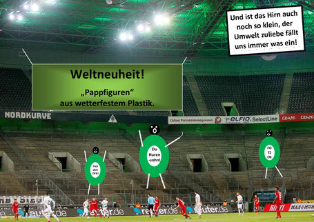 Borussias Mönchengladbachs Geisterspiele mit "Pappkameraden" 