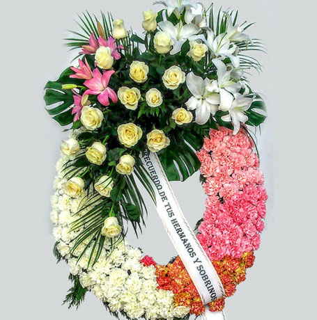 corona de flores Madrid