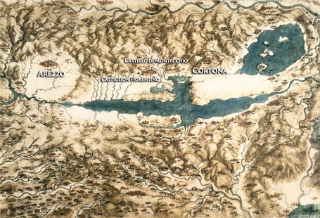 Leonardo da Vinci - Mappa della Valdichiana (1503)