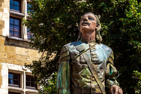 Bergerac: Statua di Cyrano de Bergerac