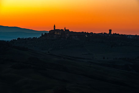 Panorama su Pienza da Monticchiello
