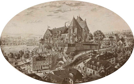 Der Schlossberg um 1866