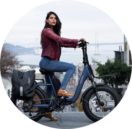 Femme vélo electrique