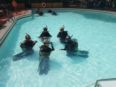 Rainbow Divers Vietnam PADI Scuba Diving Center | IDC Staff instructor Pool Training Session Nha Trang, Vietnam