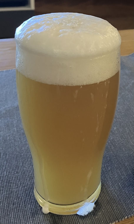 Verkostung des ersten selbst gebrauten Biers :-)