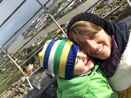 "Mom, I love you." / Durie Hill - Whanganui - Sightseeing Mom&Son - July 2018