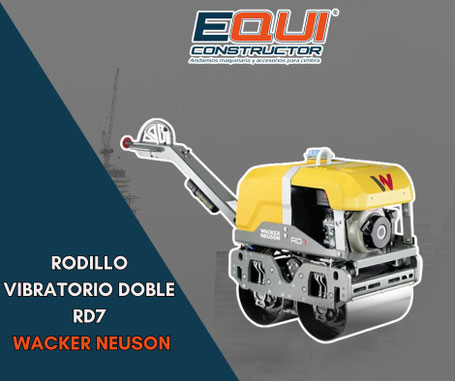 Rodillo Vibratorio Doble RD7 Wacker Neuson